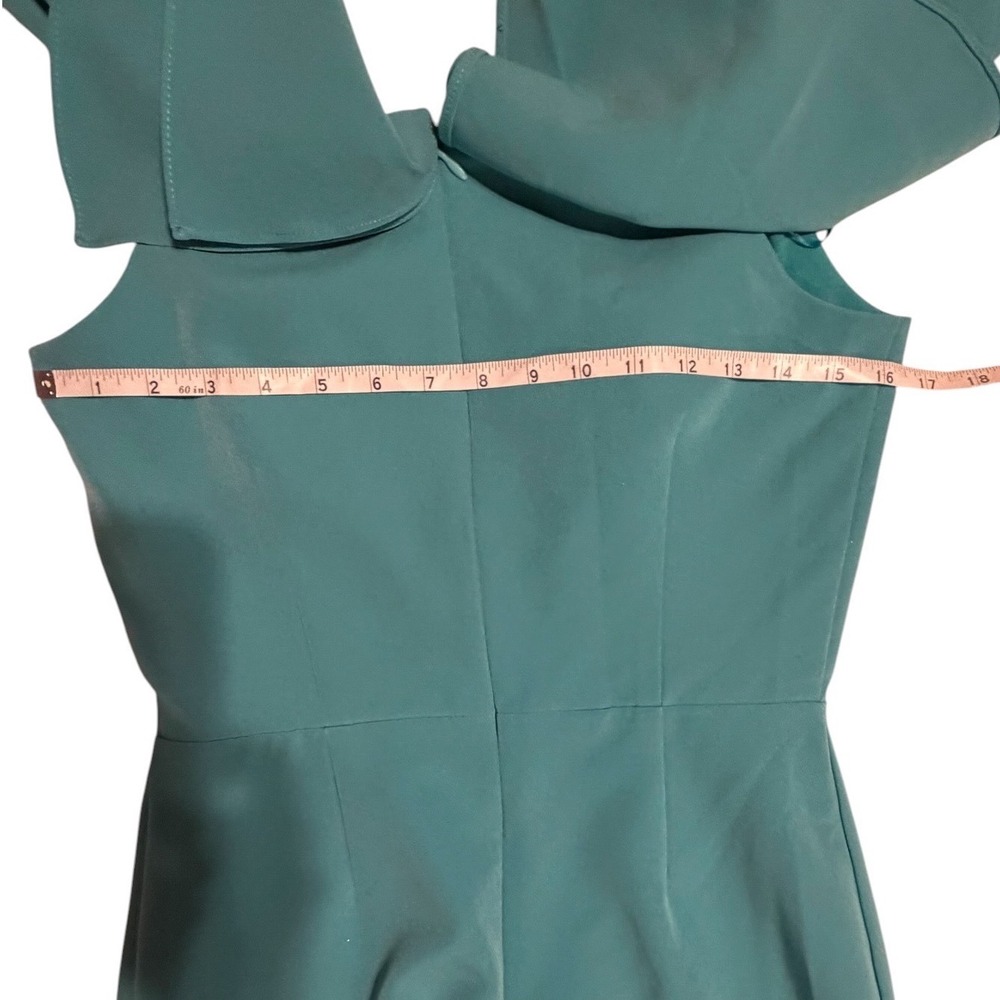 Endless Rose Teal Blue Off The Shoulder Ruffle Mini Dress Cocktail Party Size S - Picture 5 of 10